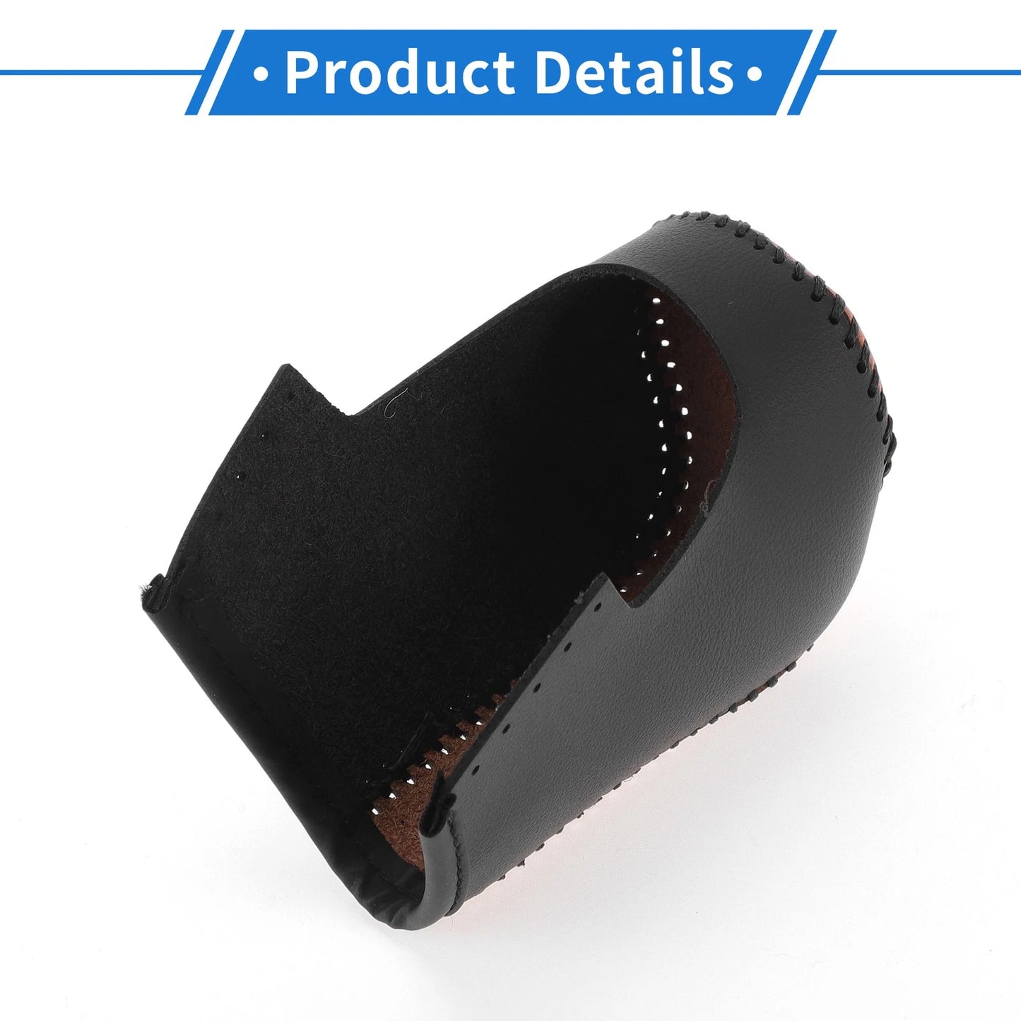 Gear Shift Knob Cover for Mazda 3 (2014–2018) Black Faux Leather