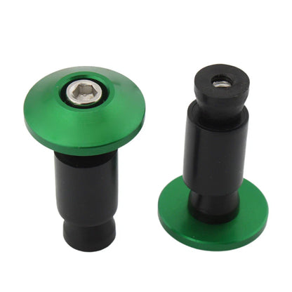 Green 7/8" Dirt Bike Handlebar End Grips Caps Plugs Slider