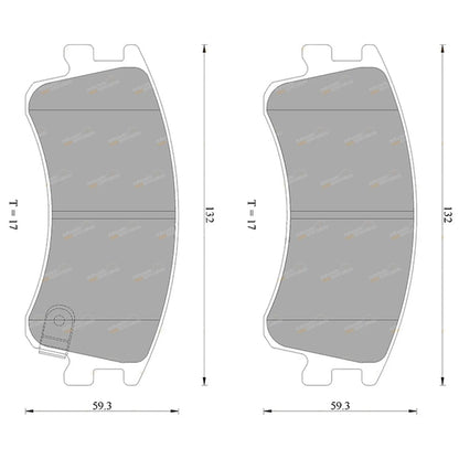 Front Disc Brake Pad Set for Mazda 6 GY (2002 - 2008)