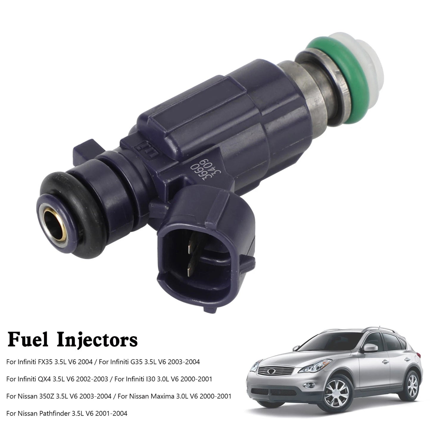 1PC Fuel Injector FBJC100 for Nissan 350Z (2003–2004) & Infiniti G35 (2003–2004)