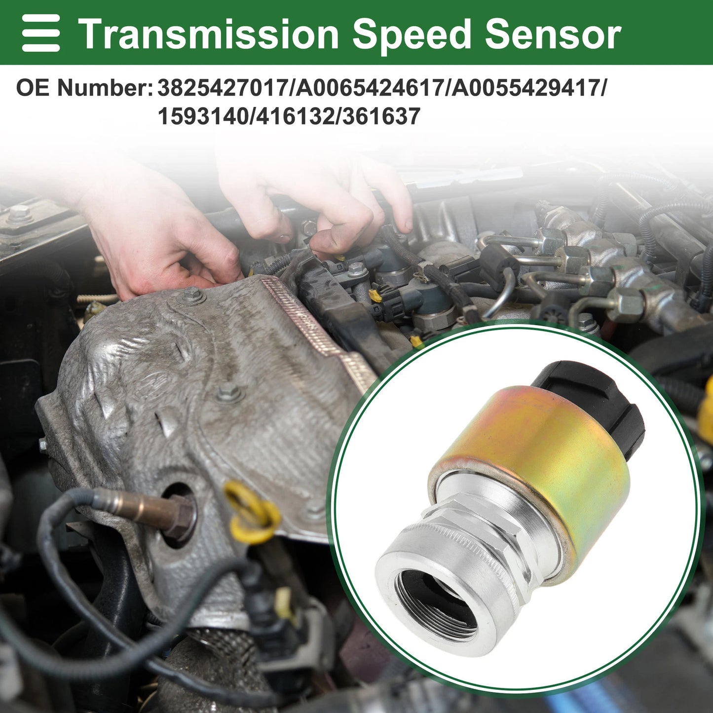 1 Pc Transmission Speed Sensor No.3825427017 for Mercedes-Benz