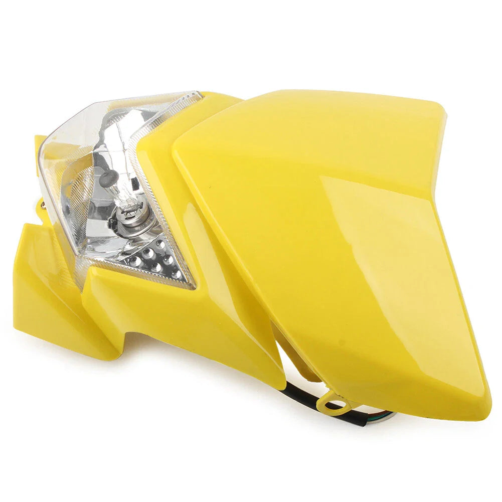 35W Front Headlight Lamp for Motorcycle Dirt Bike 250cc Yellow