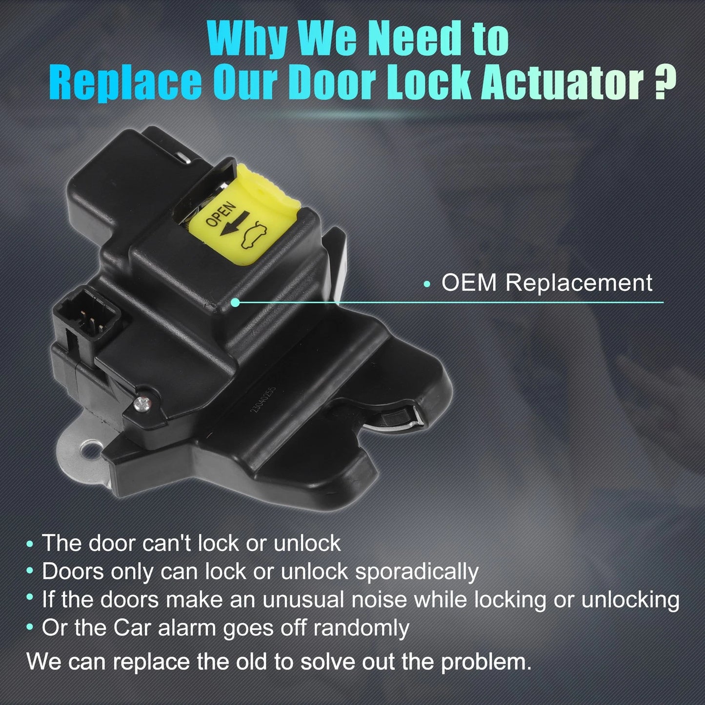 Rear Liftgate Door Lock Actuator Motor for Kia Rio (2018–2023) No. 81230H9011