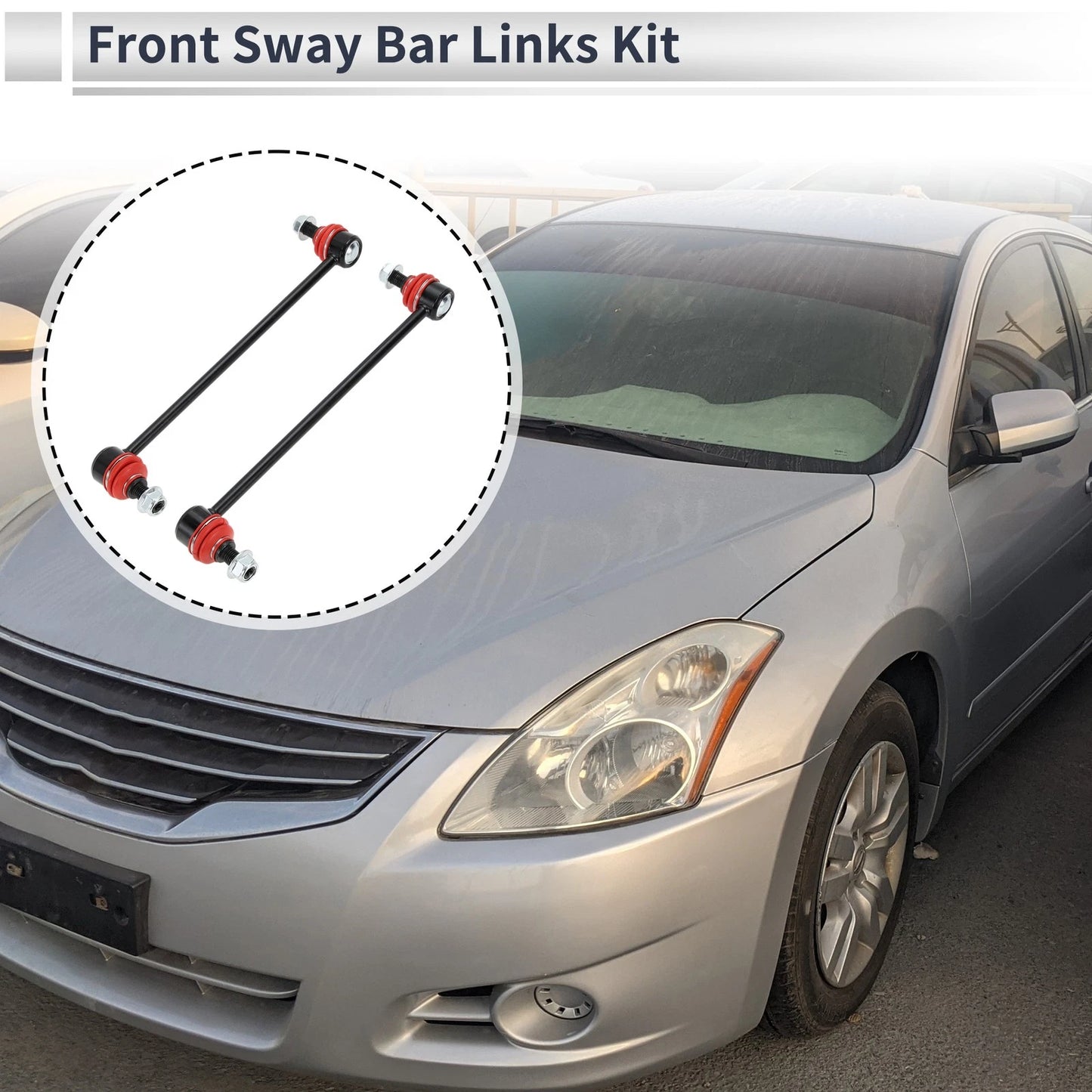 Set of 2 Front Stabilizer Bar Links for Nissan Sentra (2007–2012) No.K750096