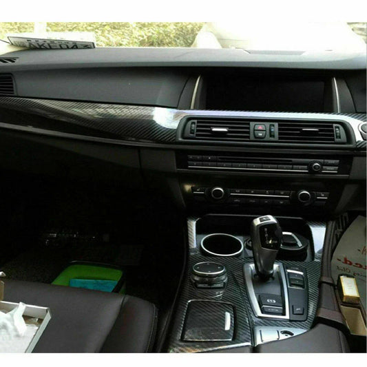 Interior Trim Stickers Carbon Fiber for BMW F10 F18 5 Series (2011–2017)