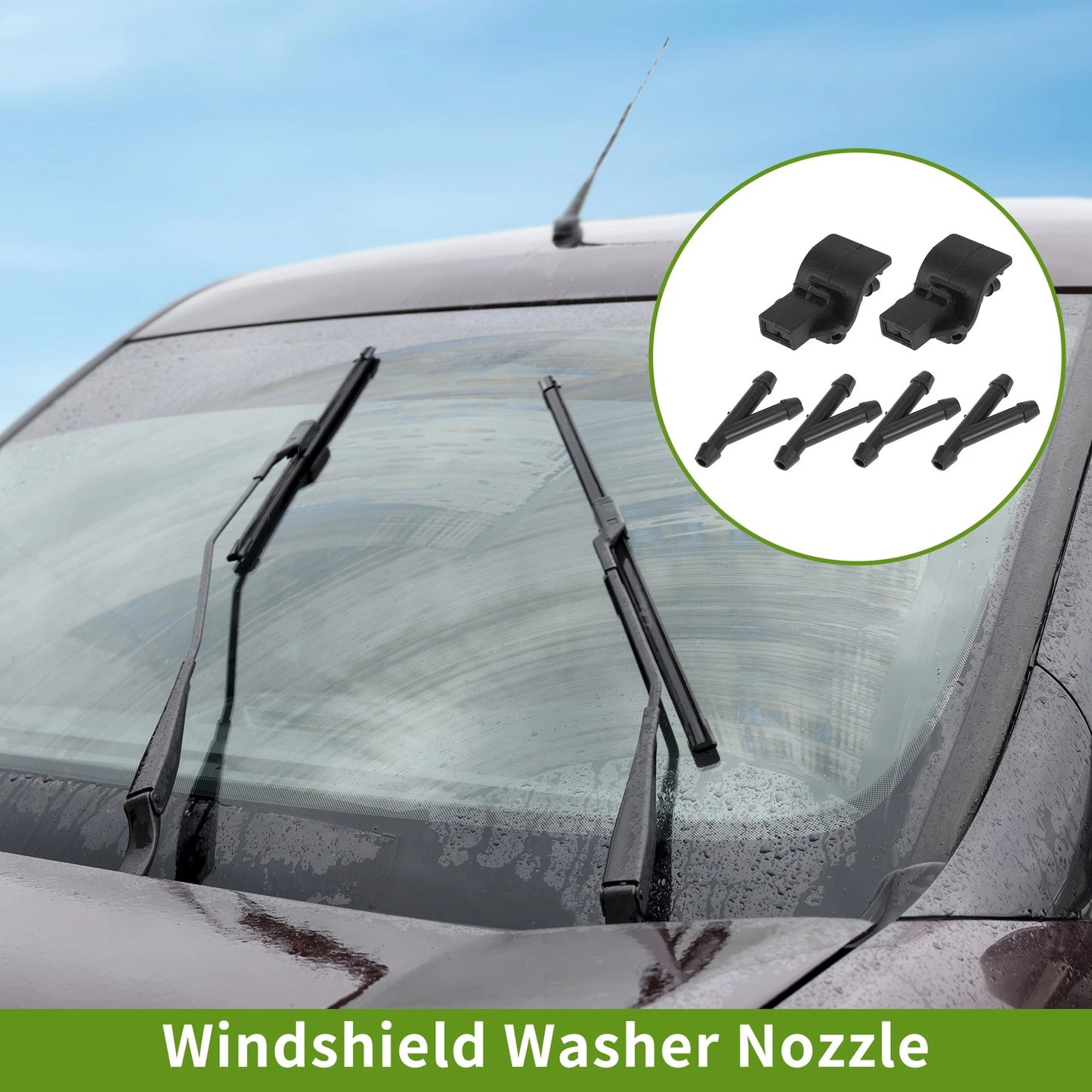 Windshield Washer Nozzle with Hose Connector for Ford (2013–2014) No.FR3Z17603AA