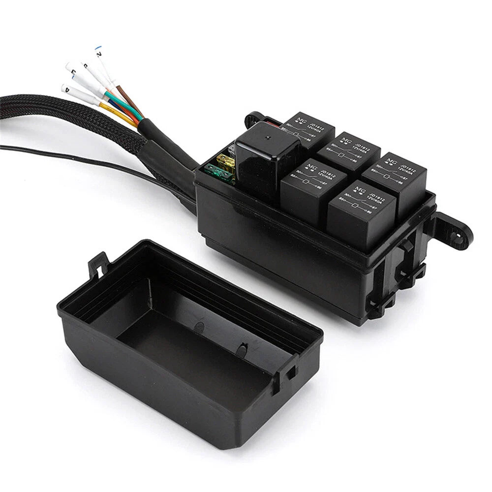 Colorful 40A Switch Panel Relay Fuse Box for Universal Cars