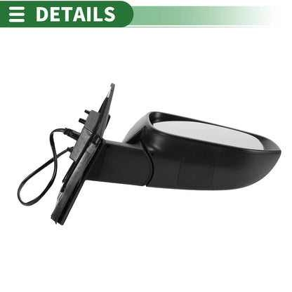 Right Side Door Mirror for Toyota RAV4 (2013–2015) Manual Folding Black