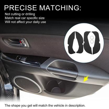 Car Door Leather Anti Kick Pad Sticker for Mercedes-Benz E Class (2016)