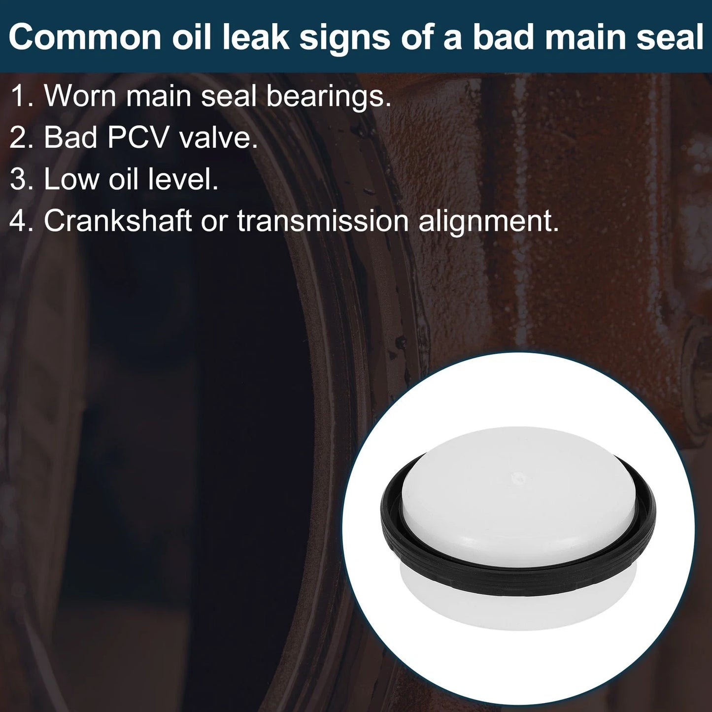 Rear Crankshaft Oil Seal for Hummer H3, GMC Canyon (2005-2010)