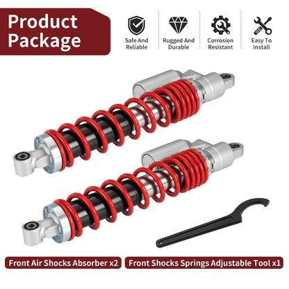 Adjustable Front Air Shocks for Suzuki Quadsport Z400 (2003–2014)