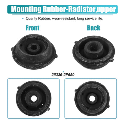 2 x Rubber Car Lower Radiator Mount Insulators for Hyundai Santa Fe (2021-2023)