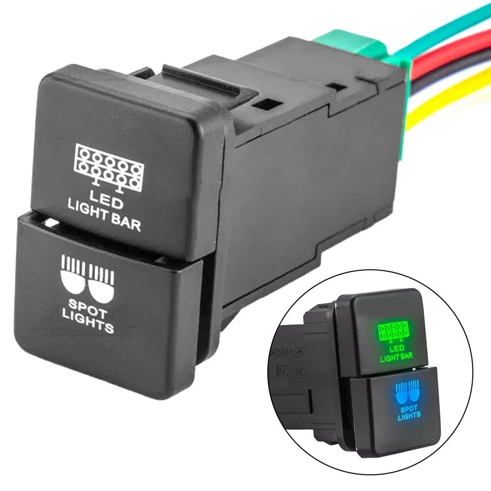 Push Button LED Light Bar Switch for Toyota Tacoma