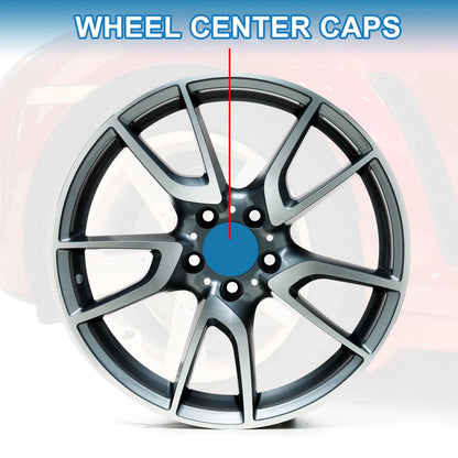 1 Piece 68mm Wheel Center Cap   - Black Carbon Fiber