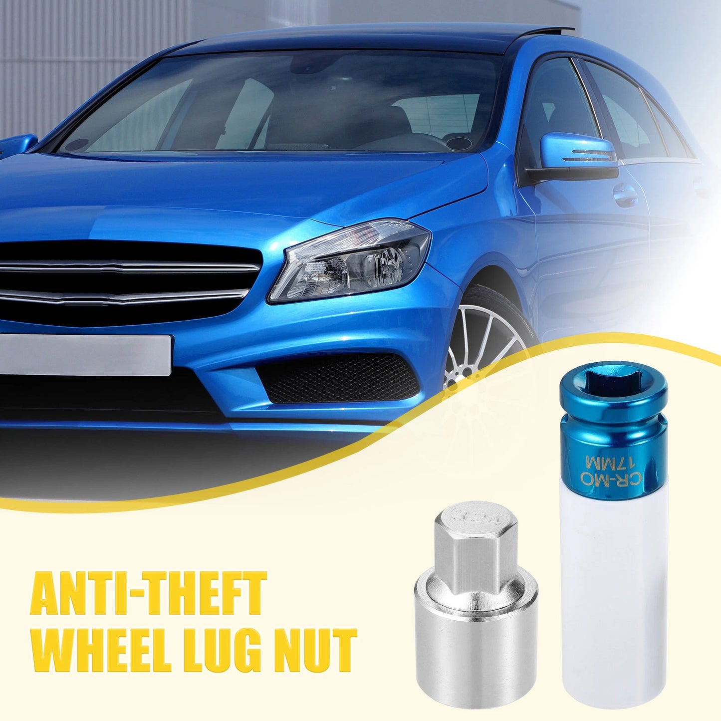324 Wheel Lock Lug Nut Set with Protector Socket for Mercedes Benz