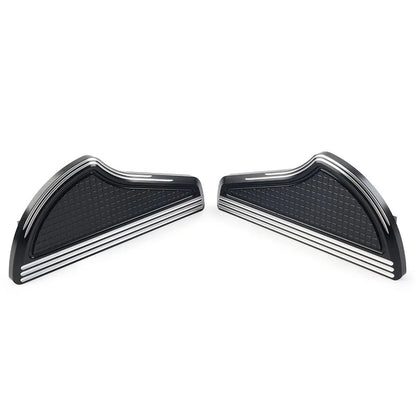 Rear Passenger Floorboards for Harley Touring (1993-2023) Black Aluminum