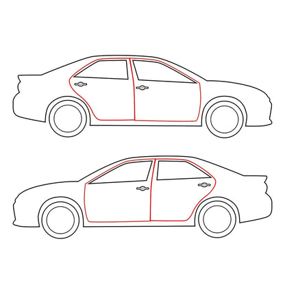 Set of 2 Weatherstrips for Honda Accord Sedan (1994–1997)