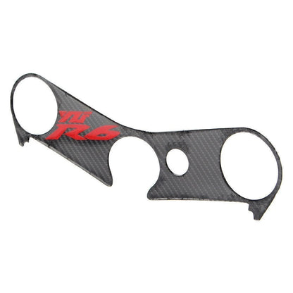 Carbon Look Top Yoke Fork Protector Sticker Cover for Yamaha YZF R6 (2006–2017)