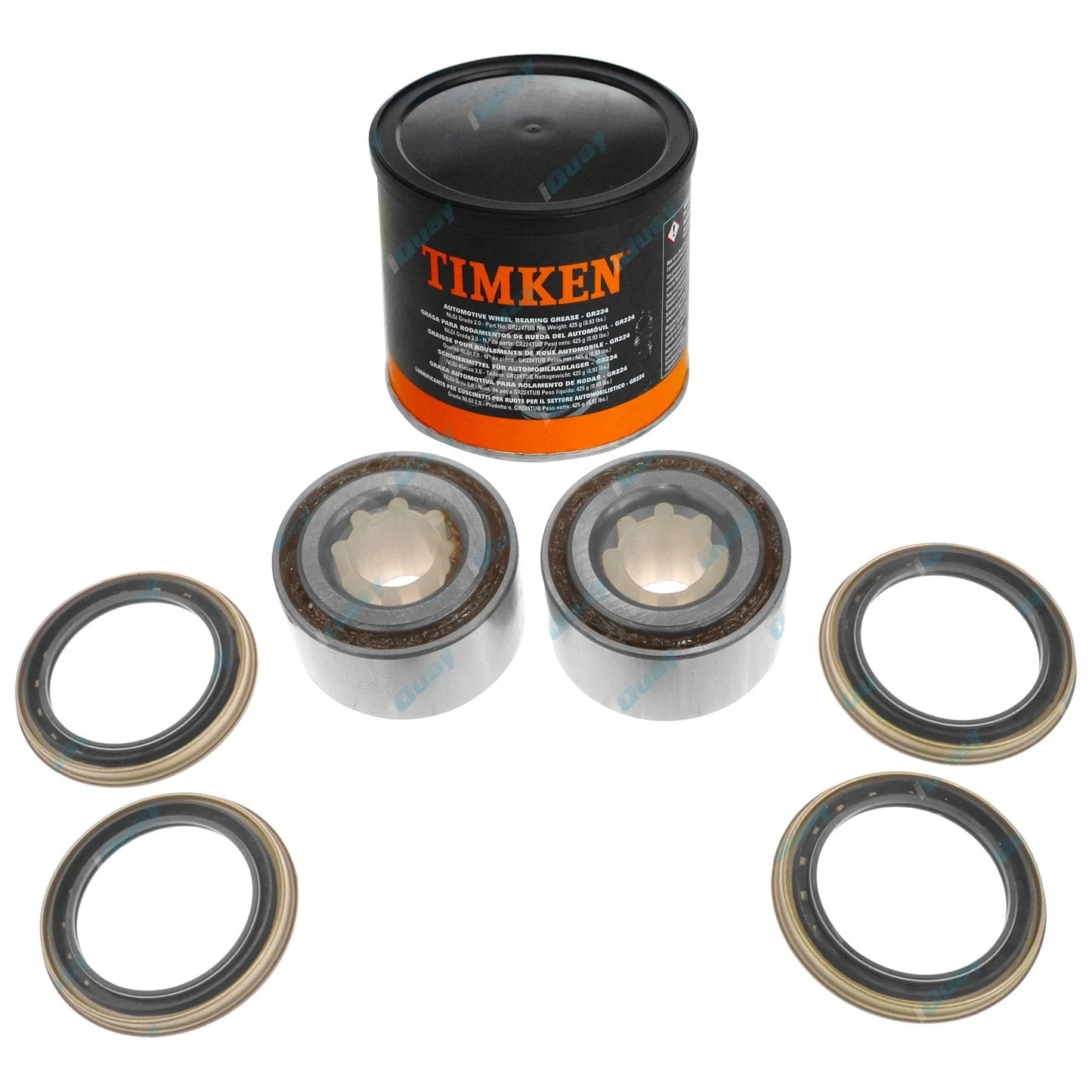 2 x Front Wheel Bearing Kits + Grease for Nissan Skyline R32 R33 R34 1989~2000