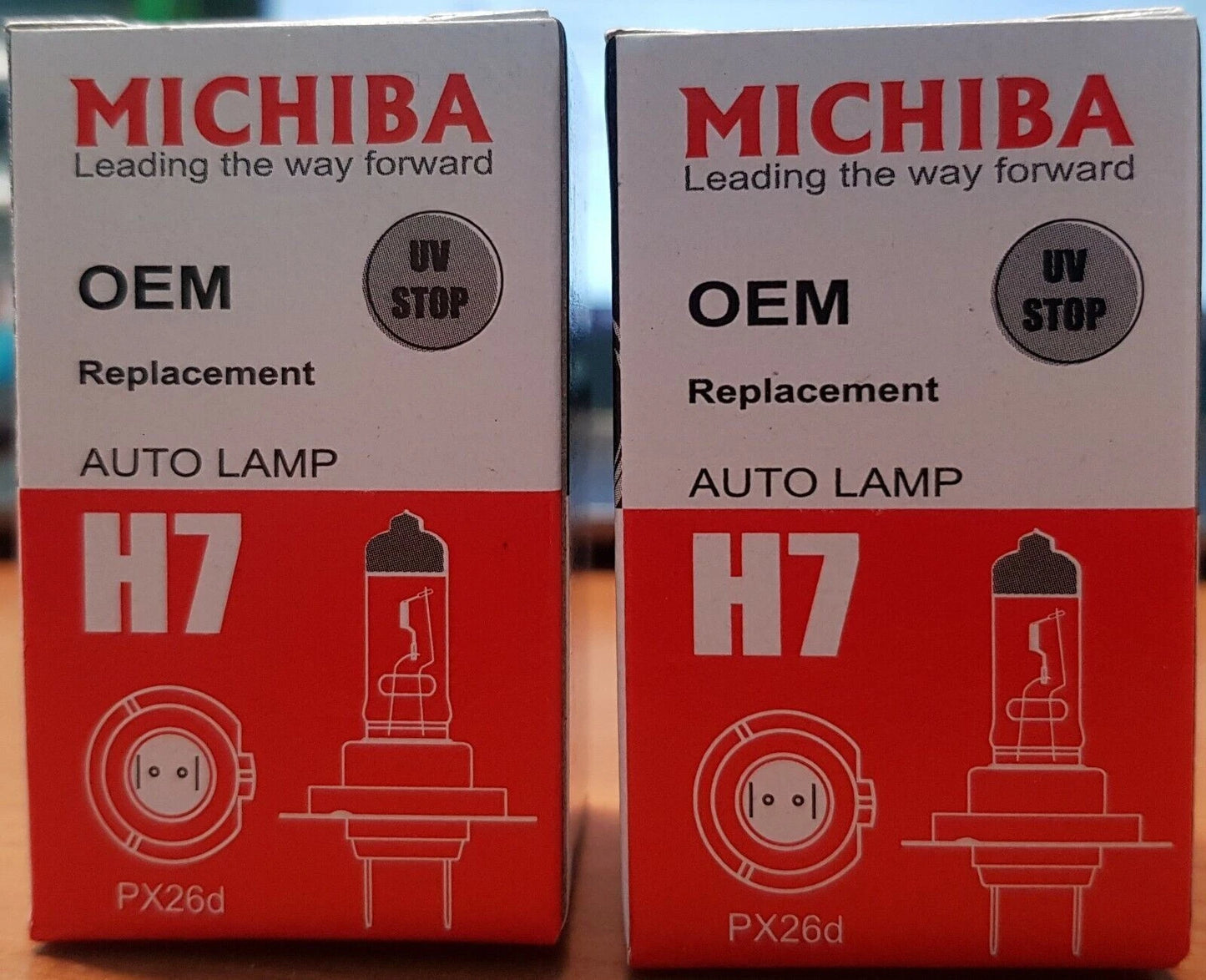 Set of 2 H7 Halogen Headlight Bulbs for Various Vehicles (12V 100W)
