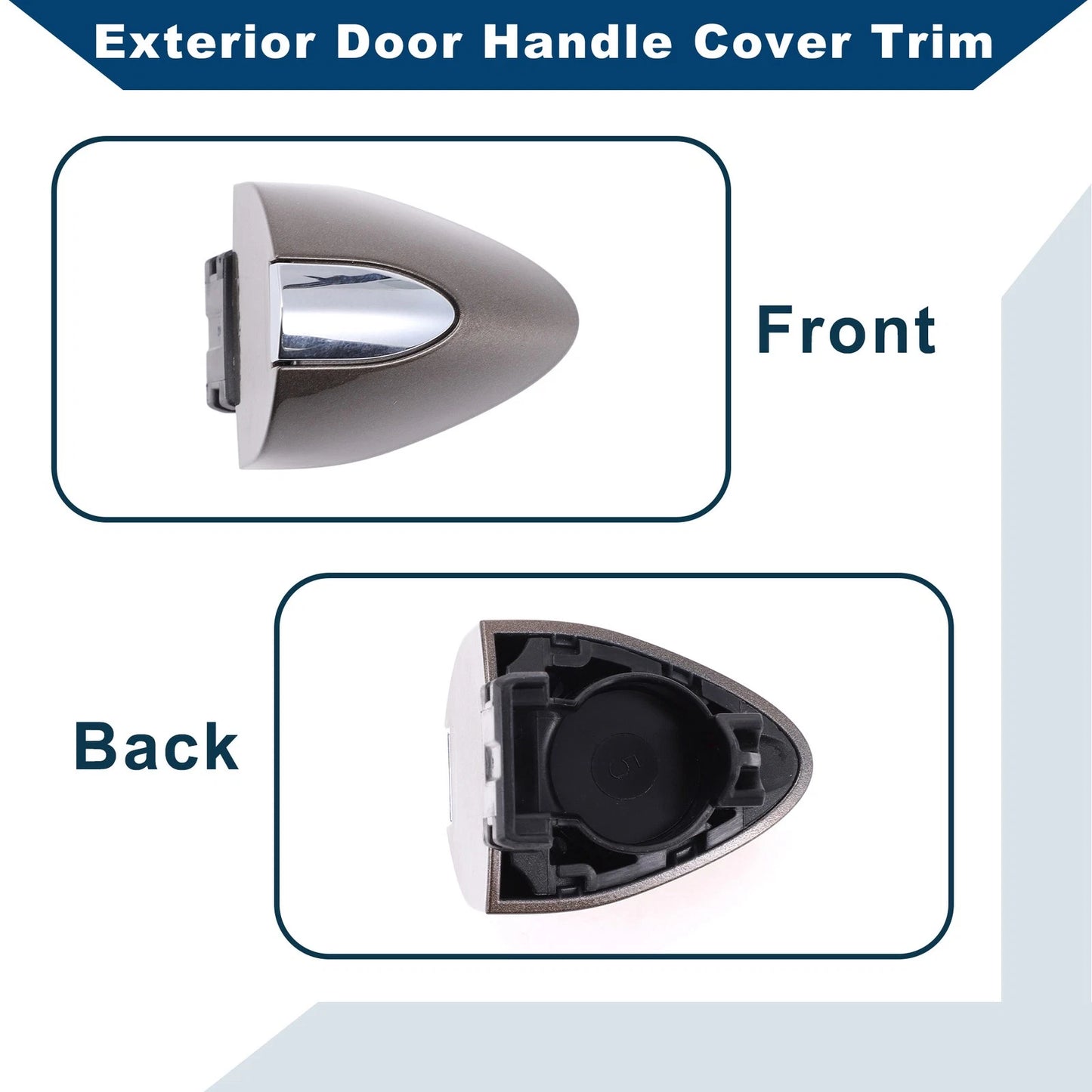 Exterior Door Handle Cover Trim for Buick LaCrosse (2017–2019) Bronze