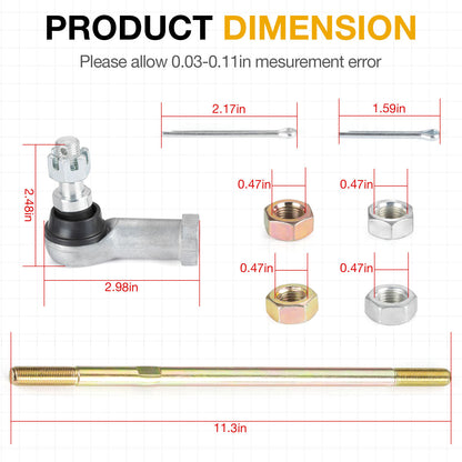 Tie Rods End Kit for Honda TRX350TE Rancher 350 (2000–2006)