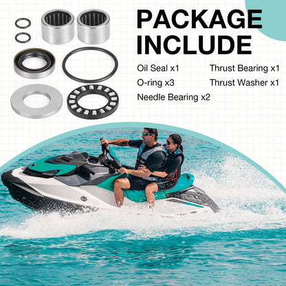 Jet Pump Rebuild Bearings with Seals Kit for Sea-Doo GTS GSX (1996–2001)