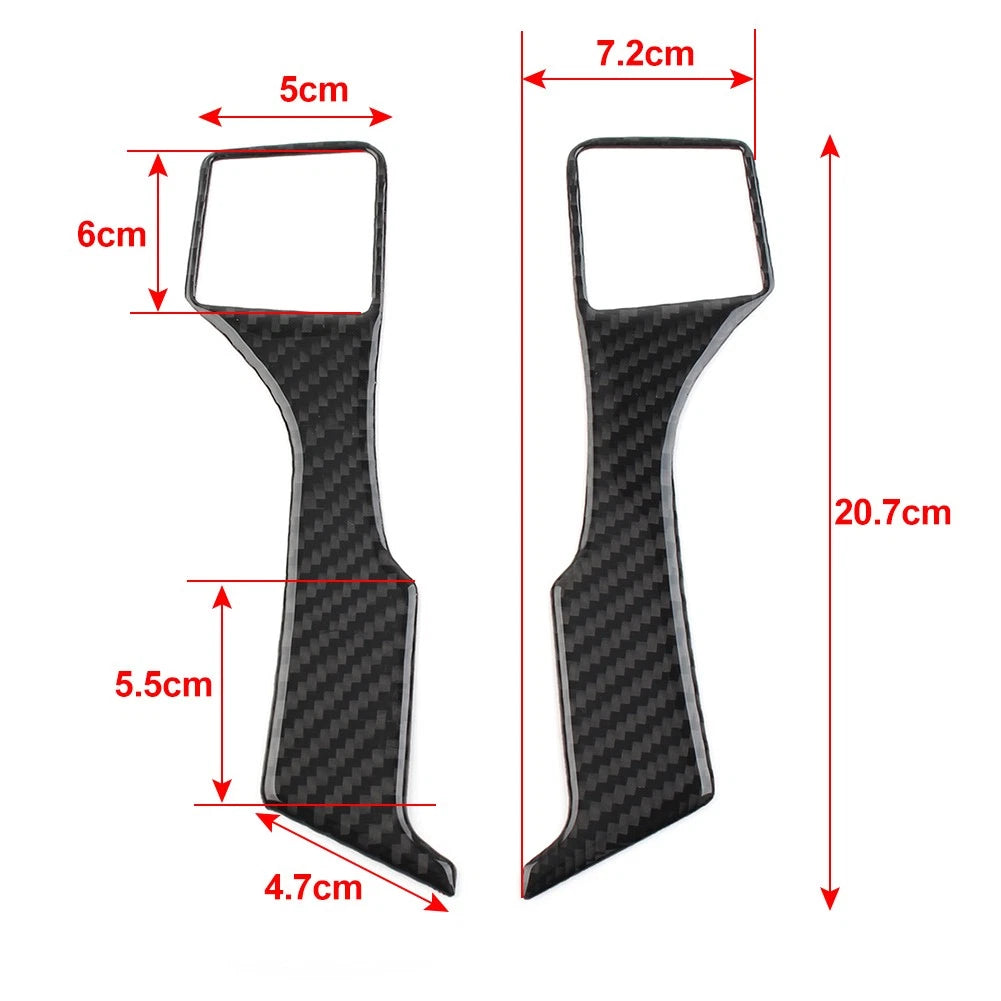 2X Steering Wheel Panel Cover Trim for Toyota Land Cruiser Prado (2010–2018)