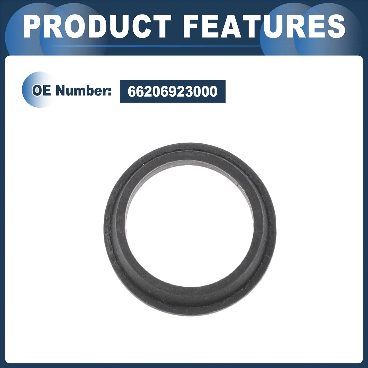 Seal Rear Parking Sensor for BMW 128i (2008-2013) Black 10 Pcs