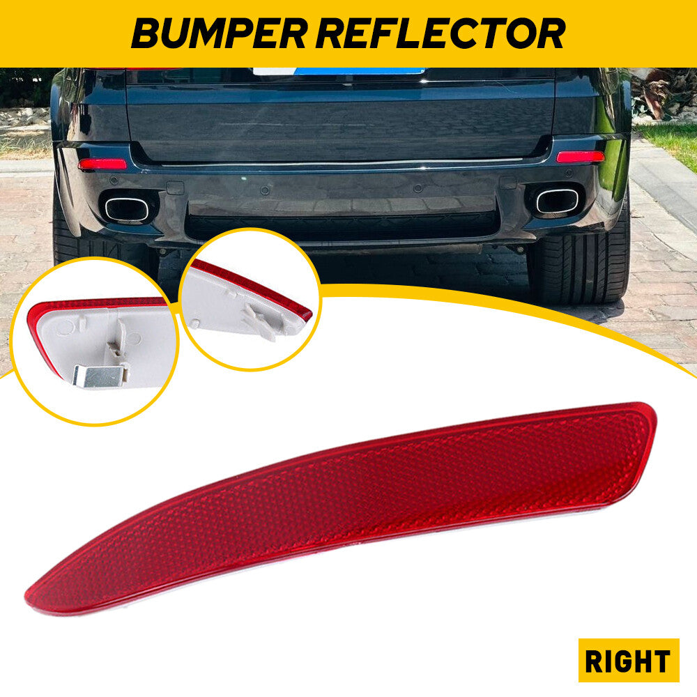 Set of 2 Rear Bumper Reflectors for BMW X5 E70 (2007–2010) Red