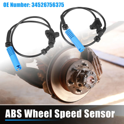 2Pcs ABS Wheel Speed Sensor for BMW 525i (2001–2007) No. 34526756375