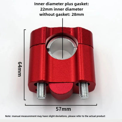 CNC Handlebar Clamp for FatBar Risers Mount Adaptor Part