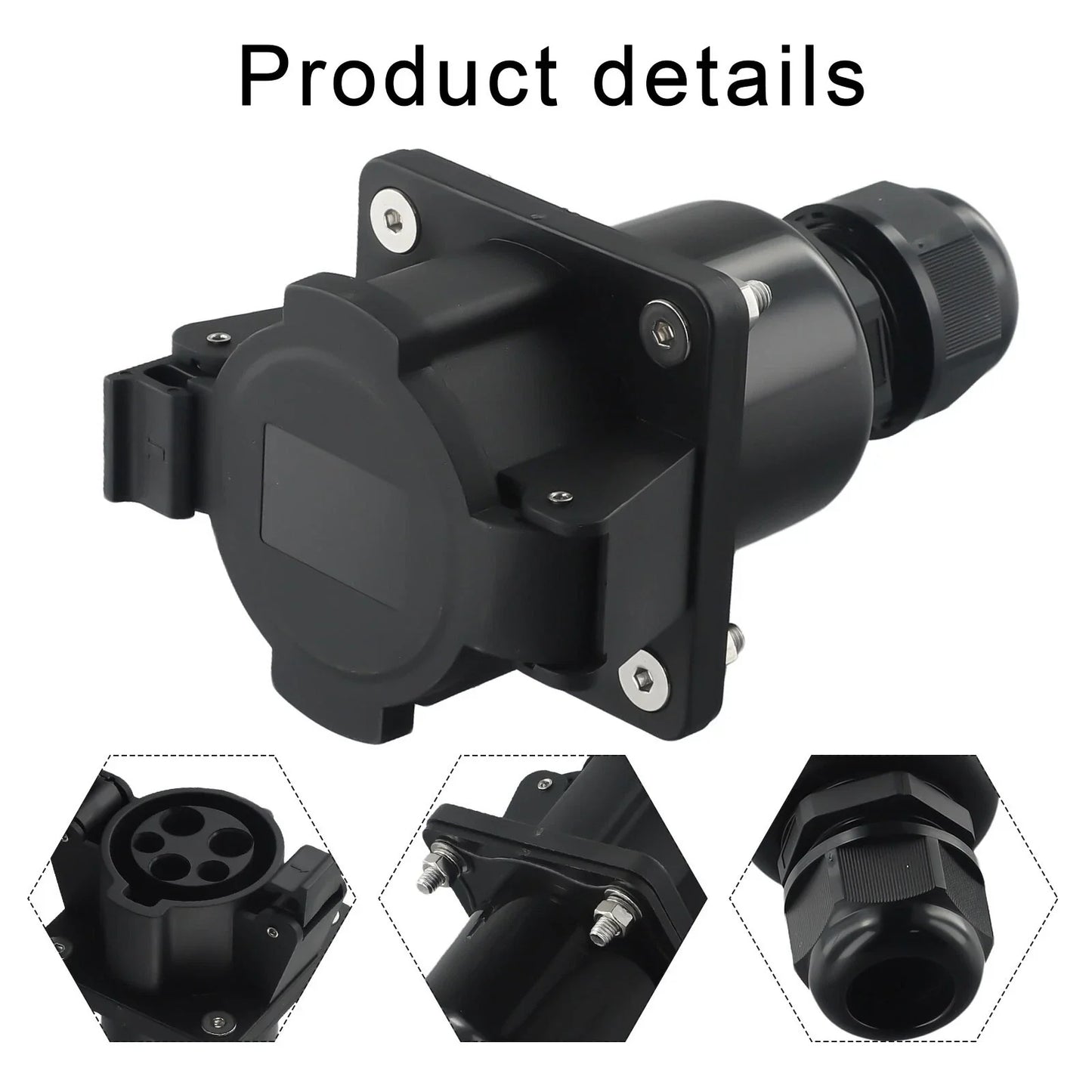 Inlet / 32A / J1772 Connector for EV