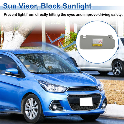Left Side Sun Visor for Chevrolet Sonic (2012–2022) No. 95091732 Gray