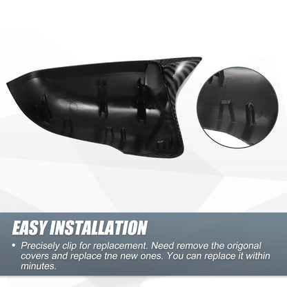 Pair Rearview Mirror Cover Cap Carbon Fiber for BMW X1 F48 F49 X2 F39