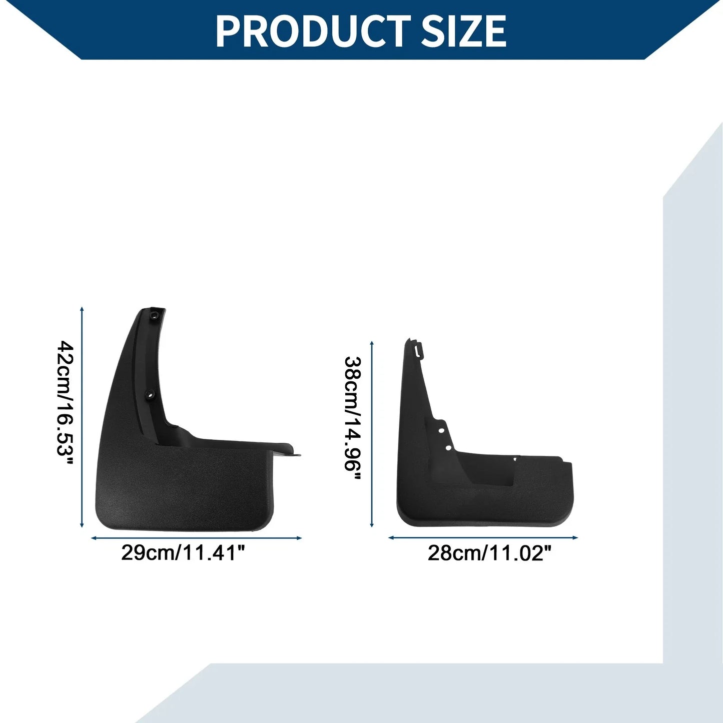 Mud Flaps Splash Guards Set for Mercedes-Benz GL450/350 (2008-2012)