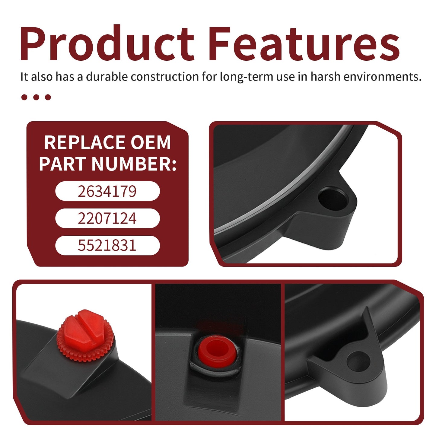 Outer Clutch Cover Gasket for Polaris RZR Ranger Sportsman (2015–2023)