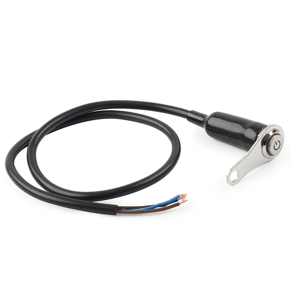 Green Push Button ON/OFF Switch for Motorcycle Handlebar Headlight Fog Light
