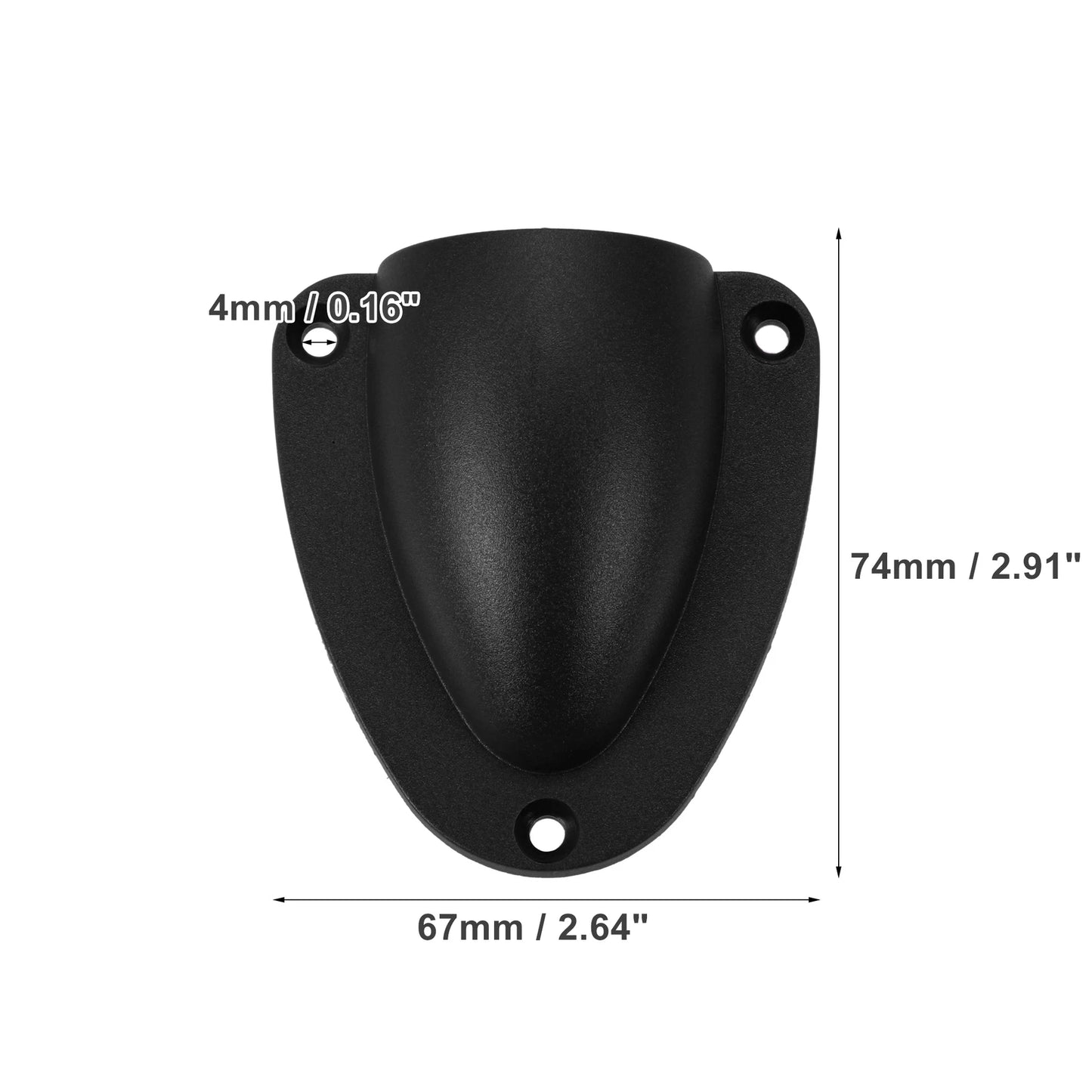 Transducer Cap Clam Shell Vent Wire Cover for Marine Boat (2.91"x2.64")