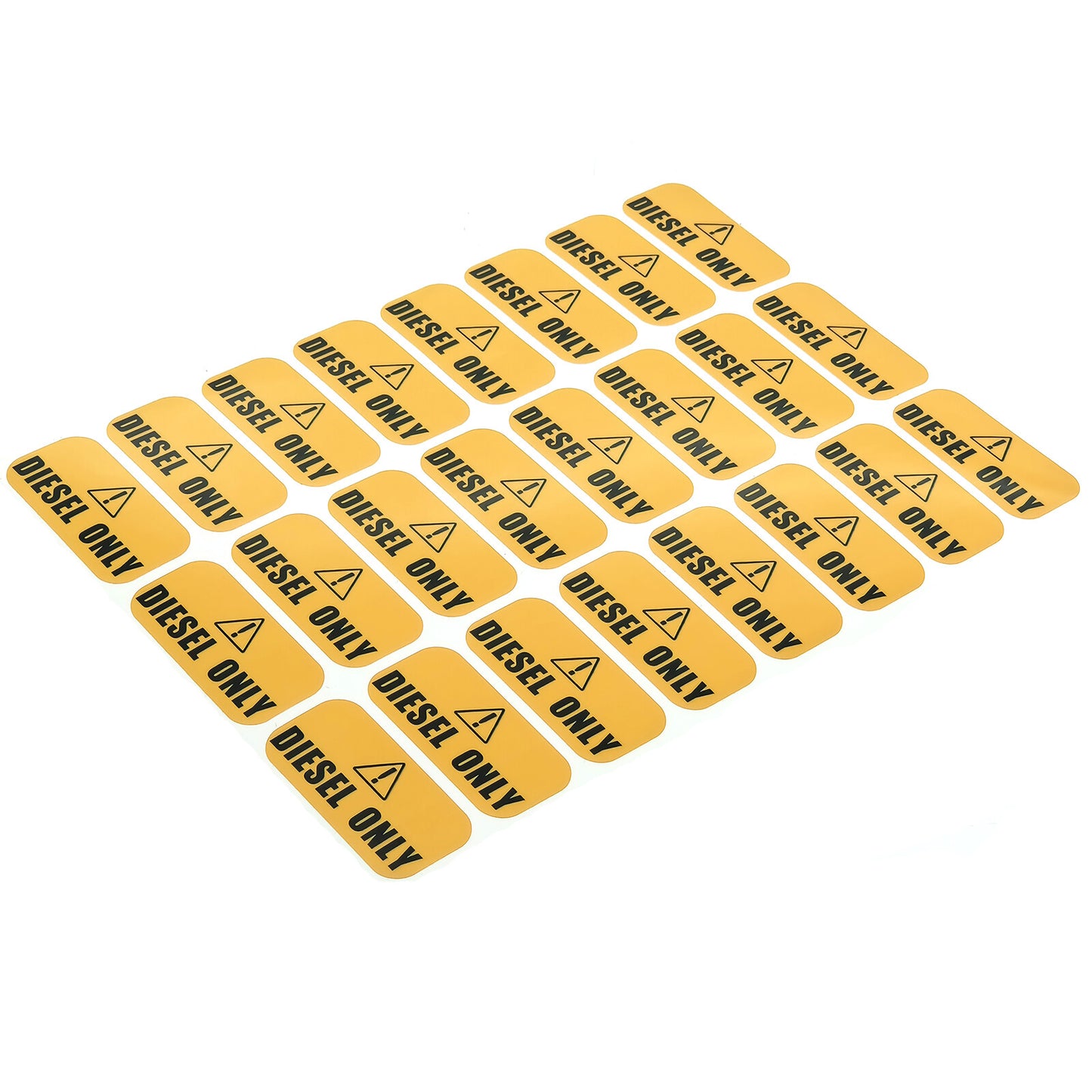 24-Pack Diesel Only Stickers for Automotive Use