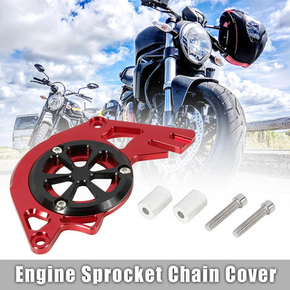 Red Motorbike Front Chain Guard Sprocket Engine Cover for Honda MSX125 (2013-2017)