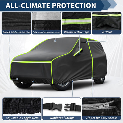 Waterproof Car Cover for Jeep Grand Cherokee (2002–2023) Black