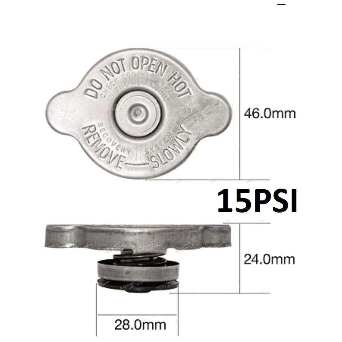 Radiator Cap 15psi for Japanese Vehicles (Various Models)