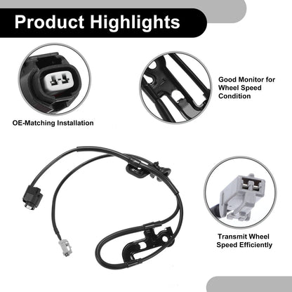 ABS Wheel Speed Sensor No. 8951633040 for Toyota Camry (2007–2009) Rear Left