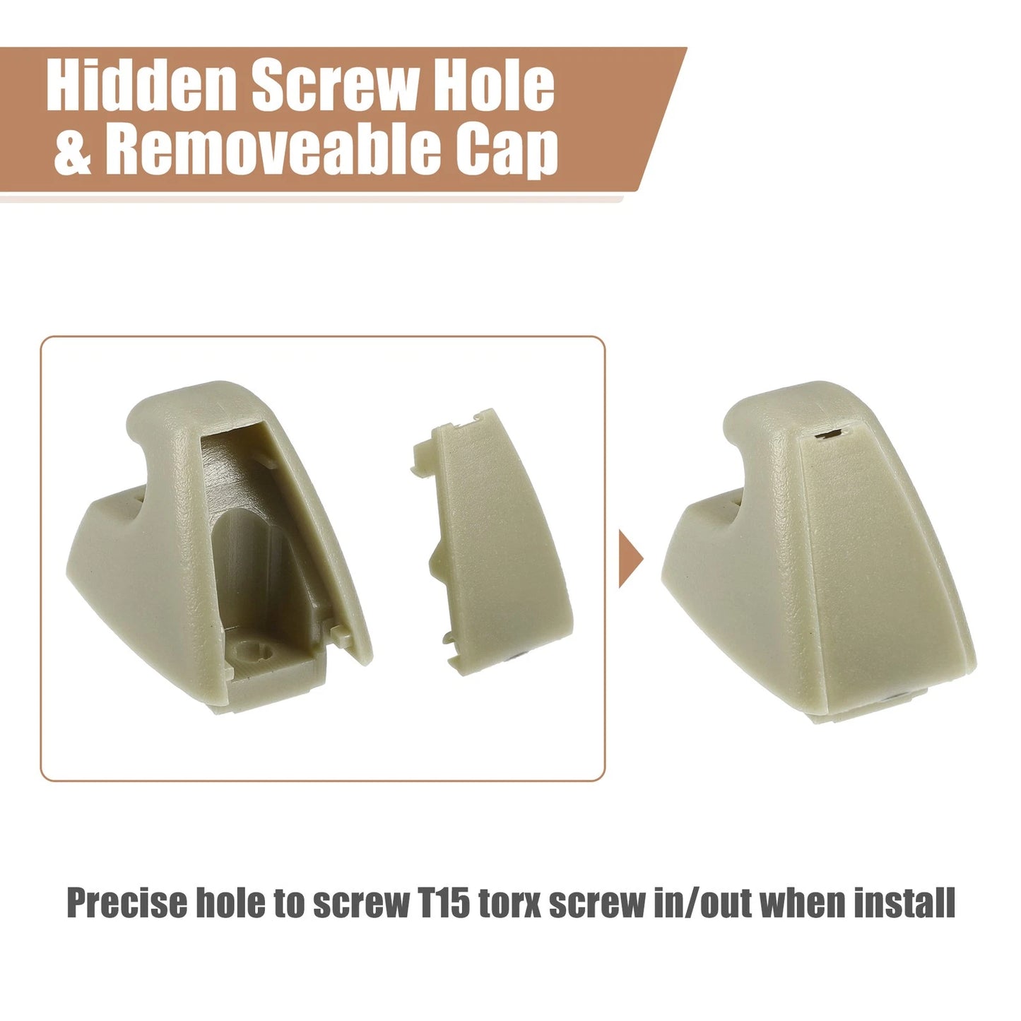 2pcs Sun Visor Support Clip Retainer 95994975 for Chevrolet Cruze Sonic (2011–2019)
