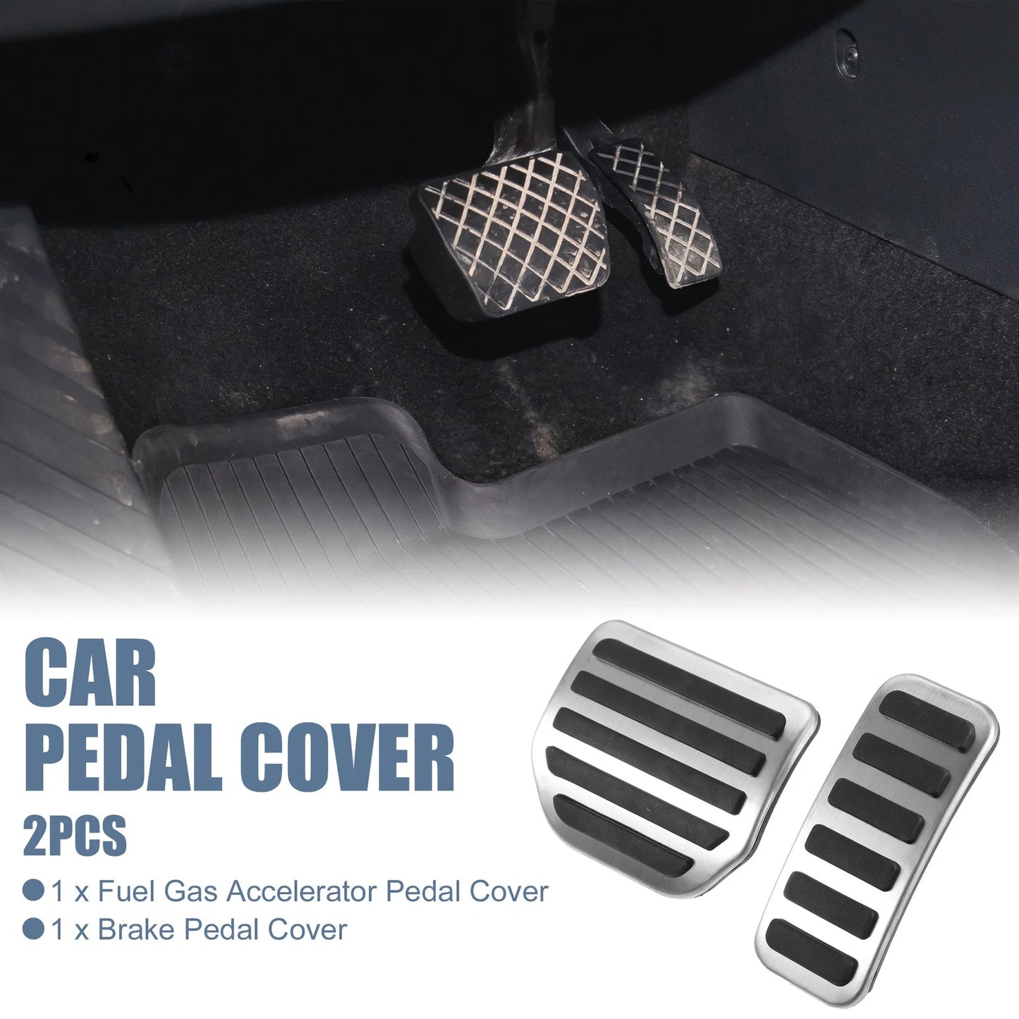 2X Brake Pedal Pad Gas Accelerator Cover for Land Rover Range Rover