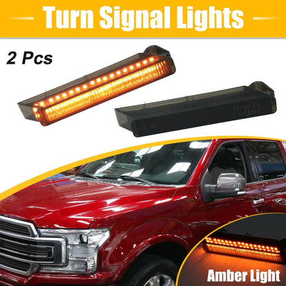 2X Turn Signal Lights for Ford F-150, Lincoln (2004–2008) 4L3Z-13B374AA Amber