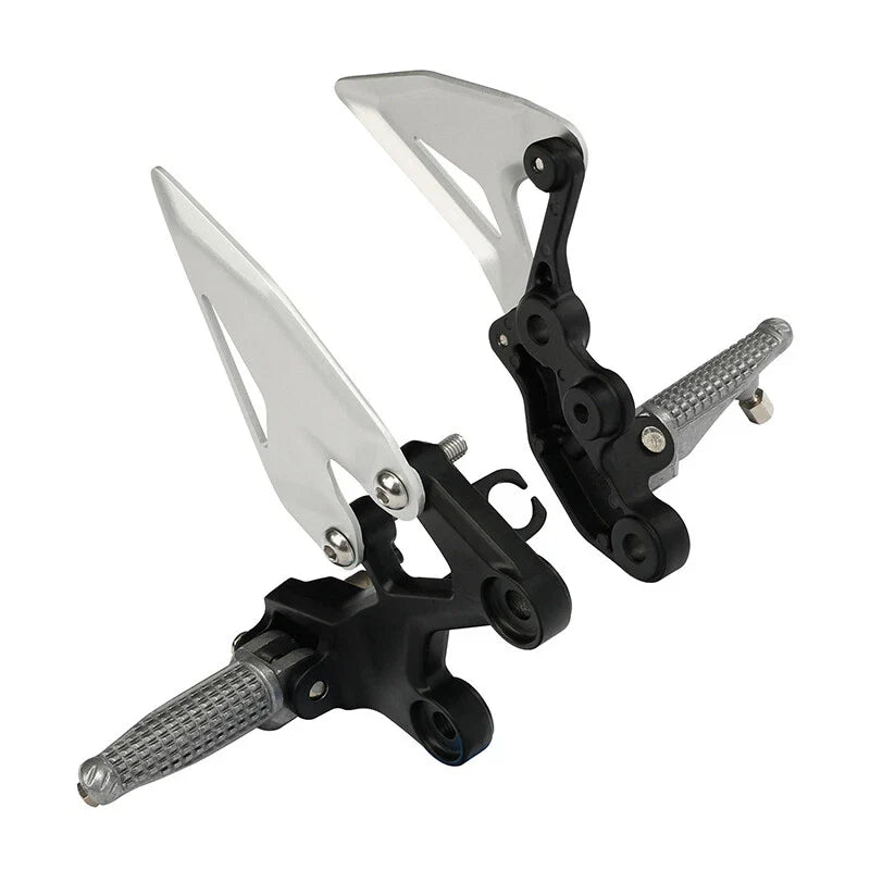 Driver & Passenger Footrests Footpegs Bracket for Kawasaki Ninja 400 (2018-2024)