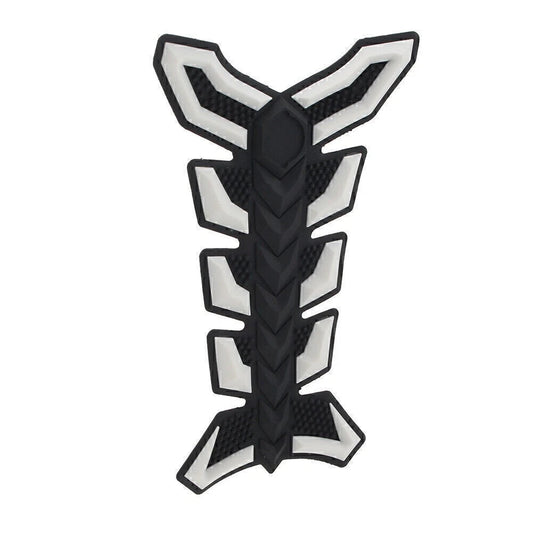 3D Decal Sticker Protector for Motorcycle White Gas Fuel Oil Tank Pad Fish Bone
