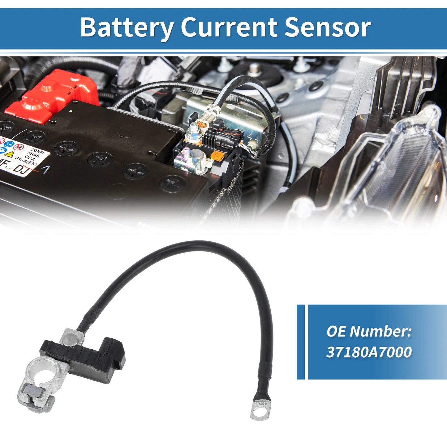 Battery Current Sensor Assy No.37180-A7000 for Kia Forte Forte5 (2014–2018)